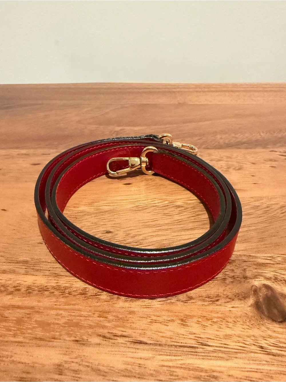Authentic Céline Paris Red Leather Top Handle & Crossbody Bag